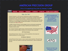 Tablet Screenshot of americanprecisiongroup.com